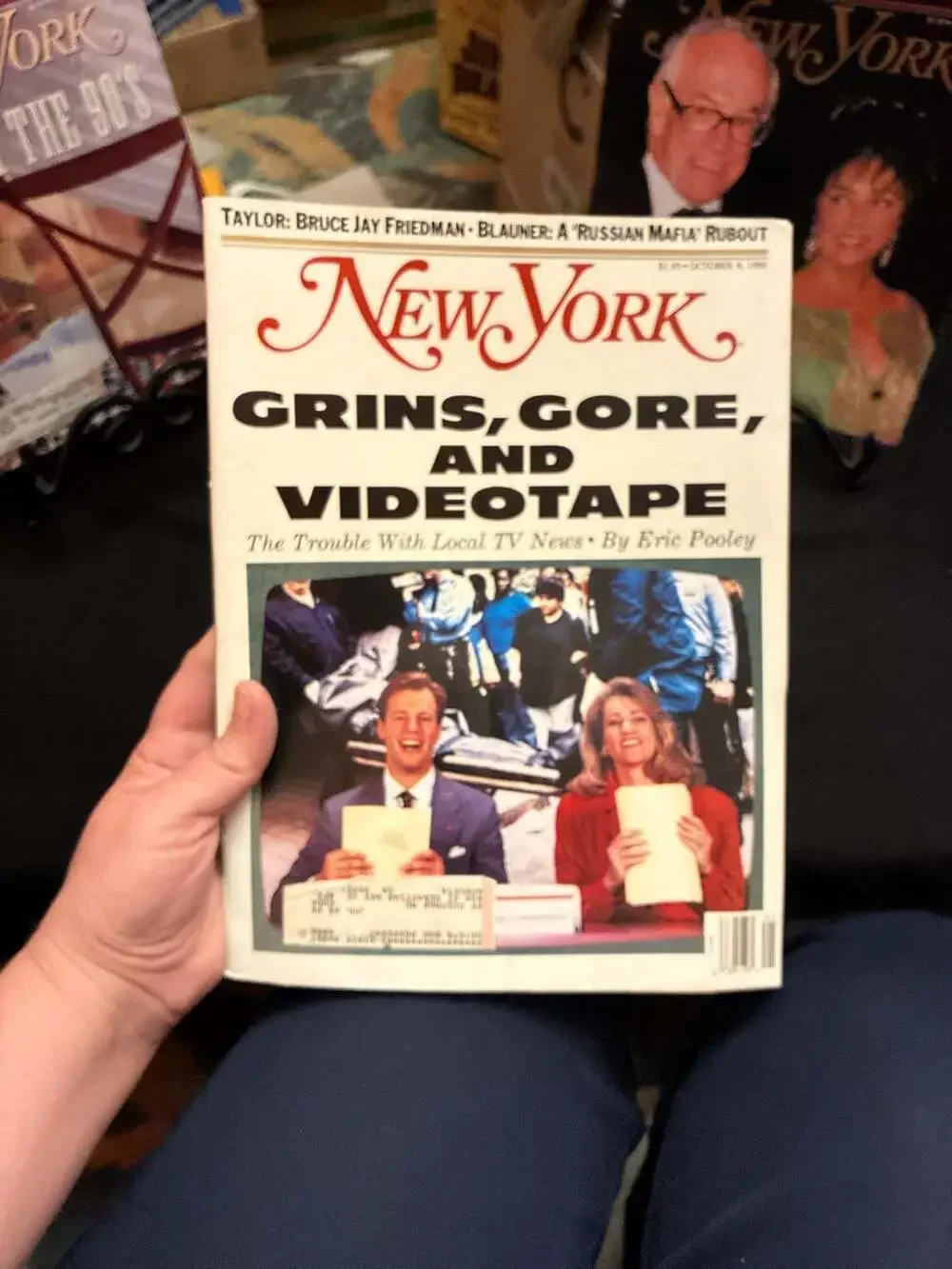 New York Magazine October 9, 1989 - Grins, Gore, and Videotape